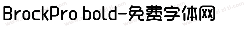 BrockPro bold字体转换